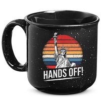 Resist Resistance Statue Of Liberty Hands Off Protest 15oz Campfire Ceramic Mug