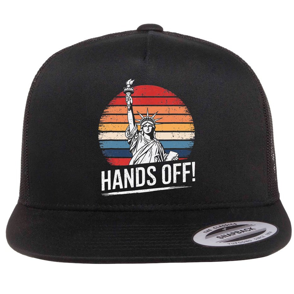 Resist Resistance Statue Of Liberty Hands Off Protest Flat Bill Trucker Hat
