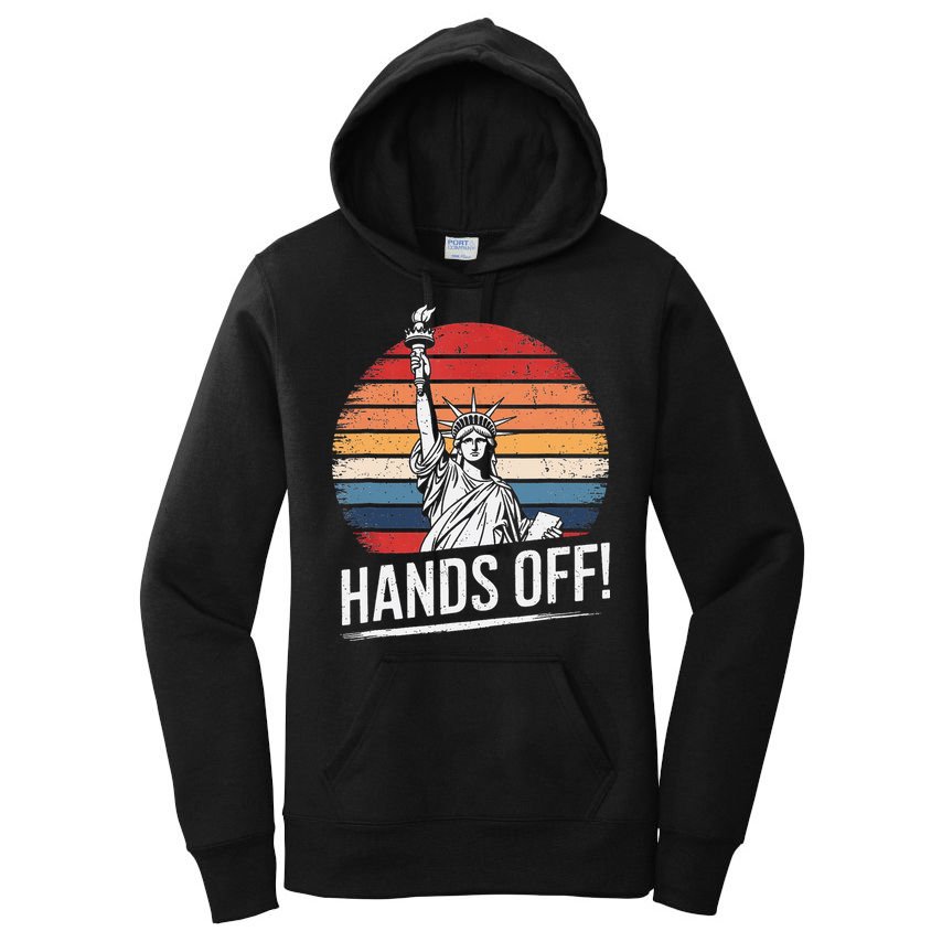 Resist Resistance Statue Of Liberty Hands Off Protest Women's Pullover Hoodie