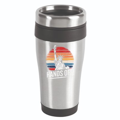 Resist Resistance Statue Of Liberty Hands Off Protest 16oz Travel Tumbler