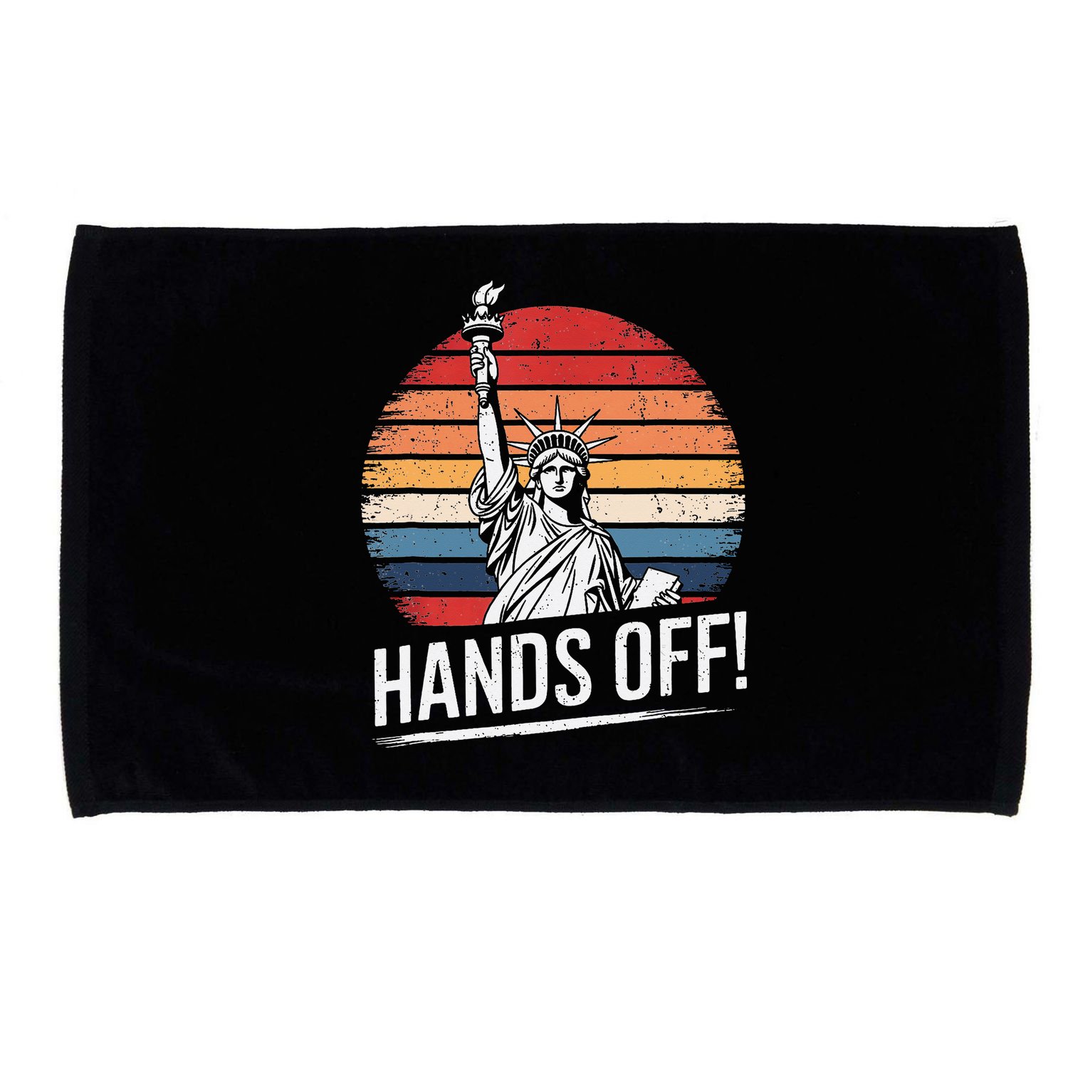 Resist Resistance Statue Of Liberty Hands Off Protest Microfiber Hand Towel