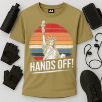 Resist Resistance Statue Of Liberty Hands Off Protest Cooling Performance Crew T-Shirt