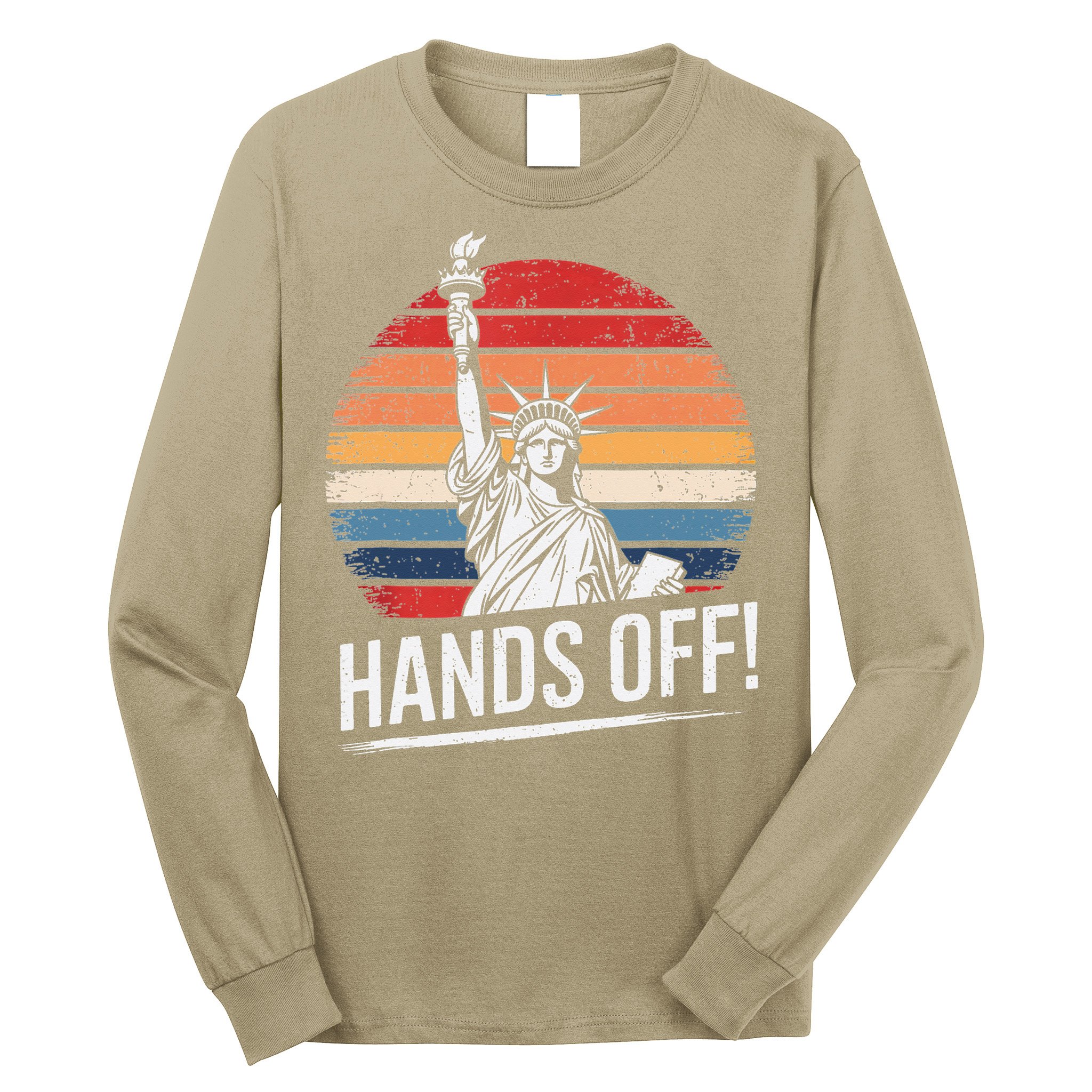 Resist Resistance Statue Of Liberty Hands Off Protest Long Sleeve Shirt