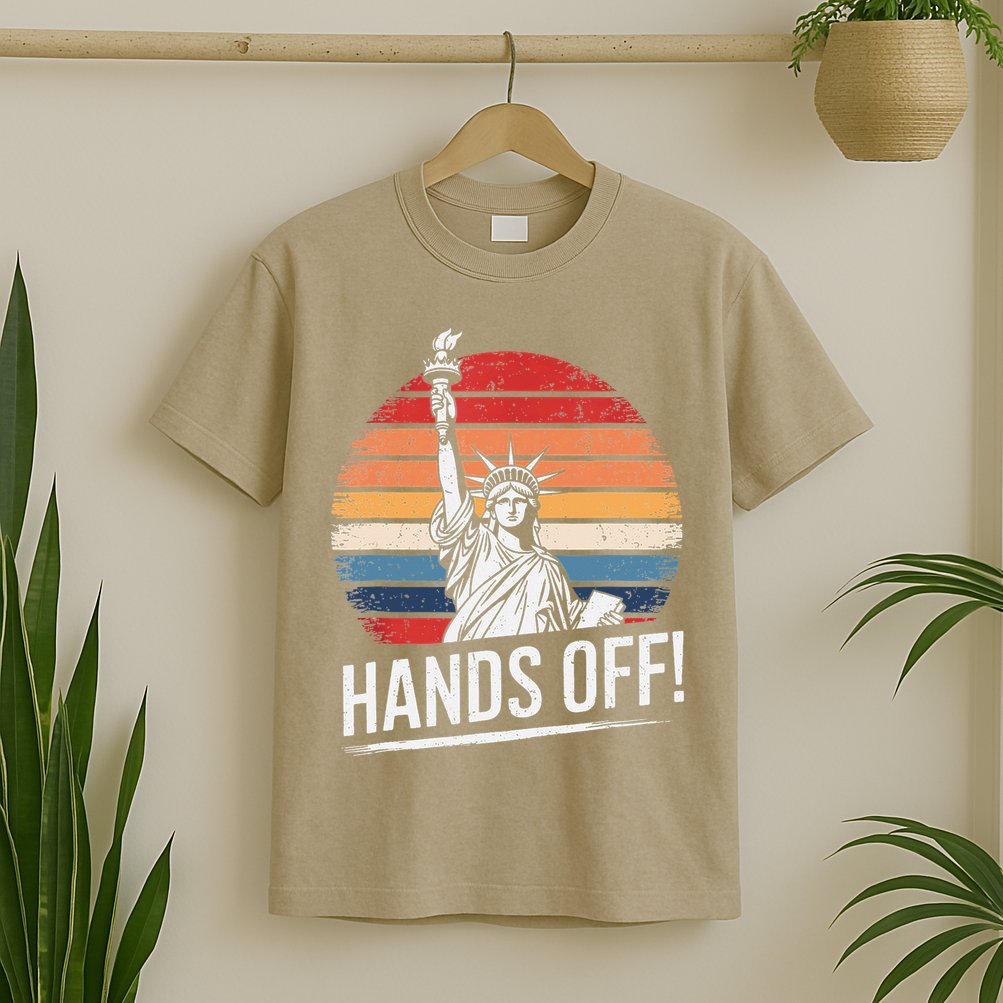 Resist Resistance Statue Of Liberty Hands Off Protest T-Shirt