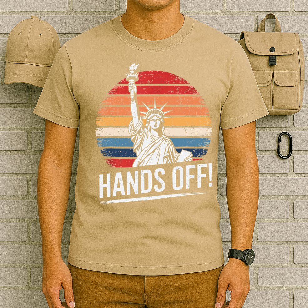 Resist Resistance Statue Of Liberty Hands Off Protest T-Shirt