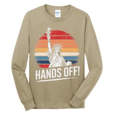 Resist Resistance Statue Of Liberty Hands Off Protest Tall Long Sleeve T-Shirt