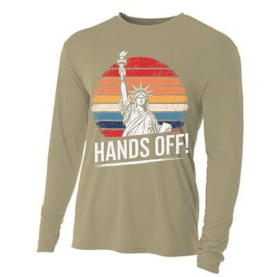 Resist Resistance Statue Of Liberty Hands Off Protest Cooling Performance Long Sleeve Crew