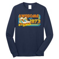 Retro Roller Skates Awesome Since 1973 50th Birthday Long Sleeve Shirt