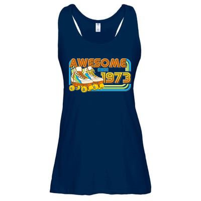 Retro Roller Skates Awesome Since 1973 50th Birthday Ladies Essential Flowy Tank
