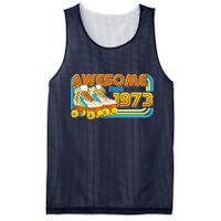 Retro Roller Skates Awesome Since 1973 50th Birthday Mesh Reversible Basketball Jersey Tank