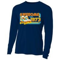 Retro Roller Skates Awesome Since 1973 50th Birthday Cooling Performance Long Sleeve Crew