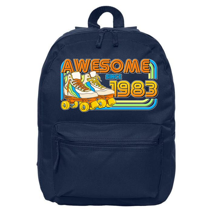 Retro Roller Skates Awesome Since 1983 40th Birthday 16 in Basic Backpack