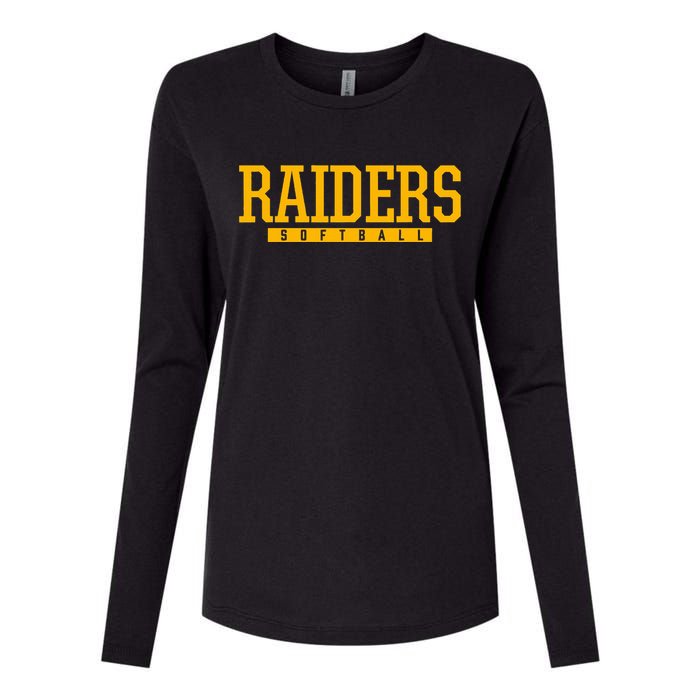 Reynoldsburg Raiders Softball Hs Womens Cotton Relaxed Long Sleeve T-Shirt