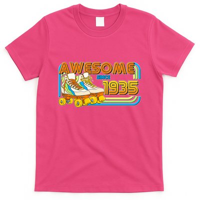 Retro Roller Skates Awesome Since 1935 90th Birthday T-Shirt