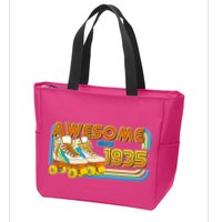 Retro Roller Skates Awesome Since 1935 90th Birthday Zip Tote Bag