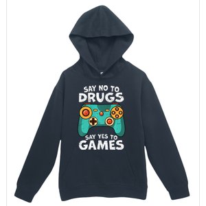 Red Ribbon Squad Week Say No to Drugs Say Yes to Video Games Urban Pullover Hoodie