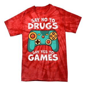 Red Ribbon Squad Week Say No to Drugs Say Yes to Video Games Tie-Dye T-Shirt