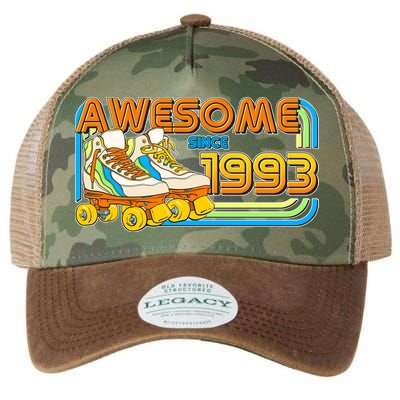 Retro Roller Skates Awesome Since 1993 30th Birthday Legacy Tie Dye Trucker Hat