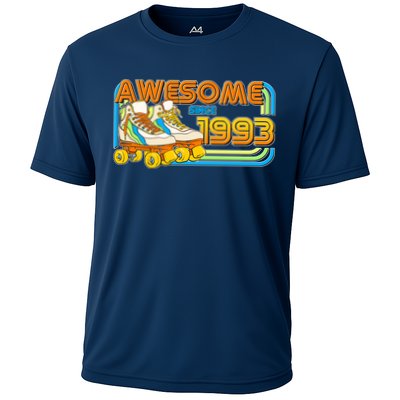 Retro Roller Skates Awesome Since 1993 30th Birthday Performance Shirt