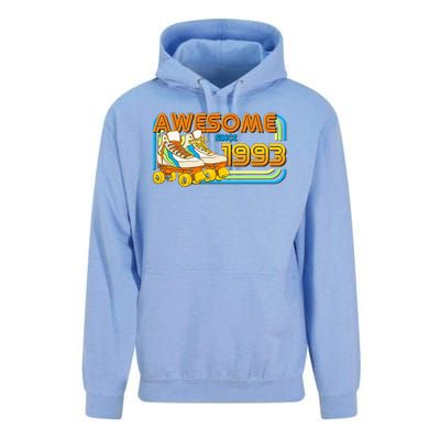 Retro Roller Skates Awesome Since 1993 30th Birthday Unisex Surf Hoodie