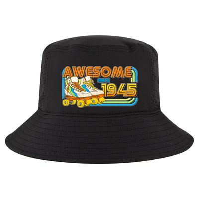 Retro Roller Skates Awesome Since 1945 80th Birthday Cool Comfort Performance Bucket Hat