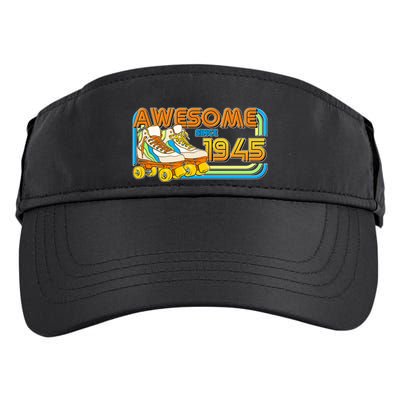 Retro Roller Skates Awesome Since 1945 80th Birthday Adult Drive Performance Visor