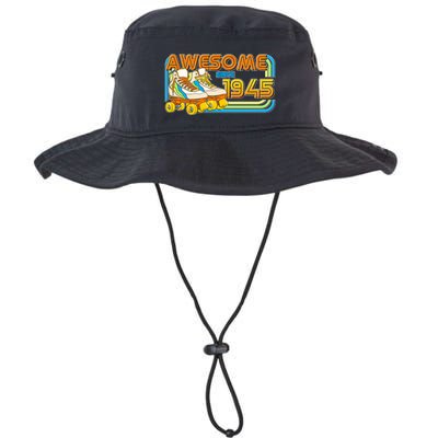 Retro Roller Skates Awesome Since 1945 80th Birthday Bucket Hat