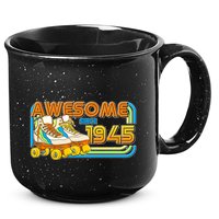 Retro Roller Skates Awesome Since 1945 80th Birthday 15oz Campfire Ceramic Mug
