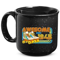 Retro Roller Skates Awesome Since 1945 80th Birthday 15oz Campfire Ceramic Mug