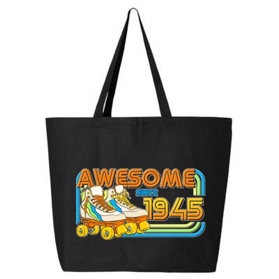 Retro Roller Skates Awesome Since 1945 80th Birthday 25L Jumbo Tote