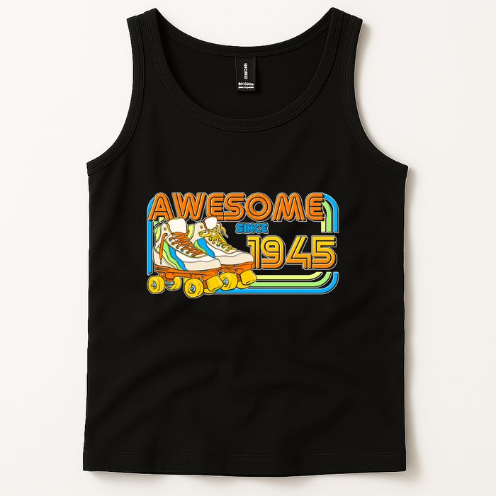 Retro Roller Skates Awesome Since 1945 80th Birthday Tank Top