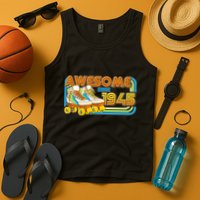 Retro Roller Skates Awesome Since 1945 80th Birthday Tank Top