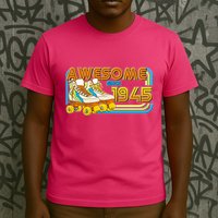 Retro Roller Skates Awesome Since 1945 80th Birthday T-Shirt