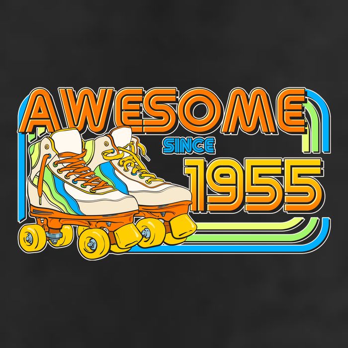 Retro Roller Skates Awesome Since 1955 70th Birthday Cool Comfort Performance Bucket Hat