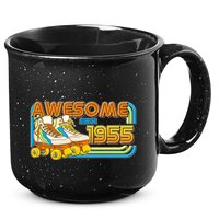 Retro Roller Skates Awesome Since 1955 70th Birthday 15oz Campfire Ceramic Mug