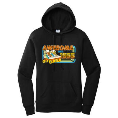 Retro Roller Skates Awesome Since 1955 70th Birthday Women's Pullover Hoodie