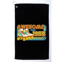 Retro Roller Skates Awesome Since 1955 70th Birthday Golf Towel