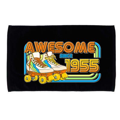 Retro Roller Skates Awesome Since 1955 70th Birthday Microfiber Hand Towel