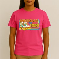 Retro Roller Skates Awesome Since 1955 70th Birthday T-Shirt