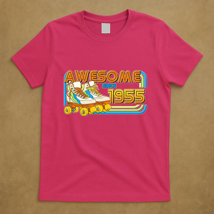 Retro Roller Skates Awesome Since 1955 70th Birthday T-Shirt