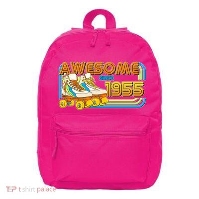 Retro Roller Skates Awesome Since 1955 70th Birthday 16 in Basic Backpack