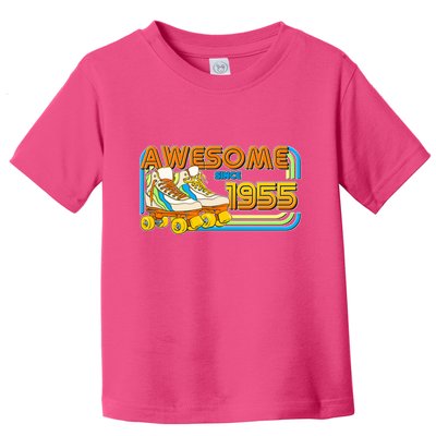 Retro Roller Skates Awesome Since 1955 70th Birthday Toddler T-Shirt