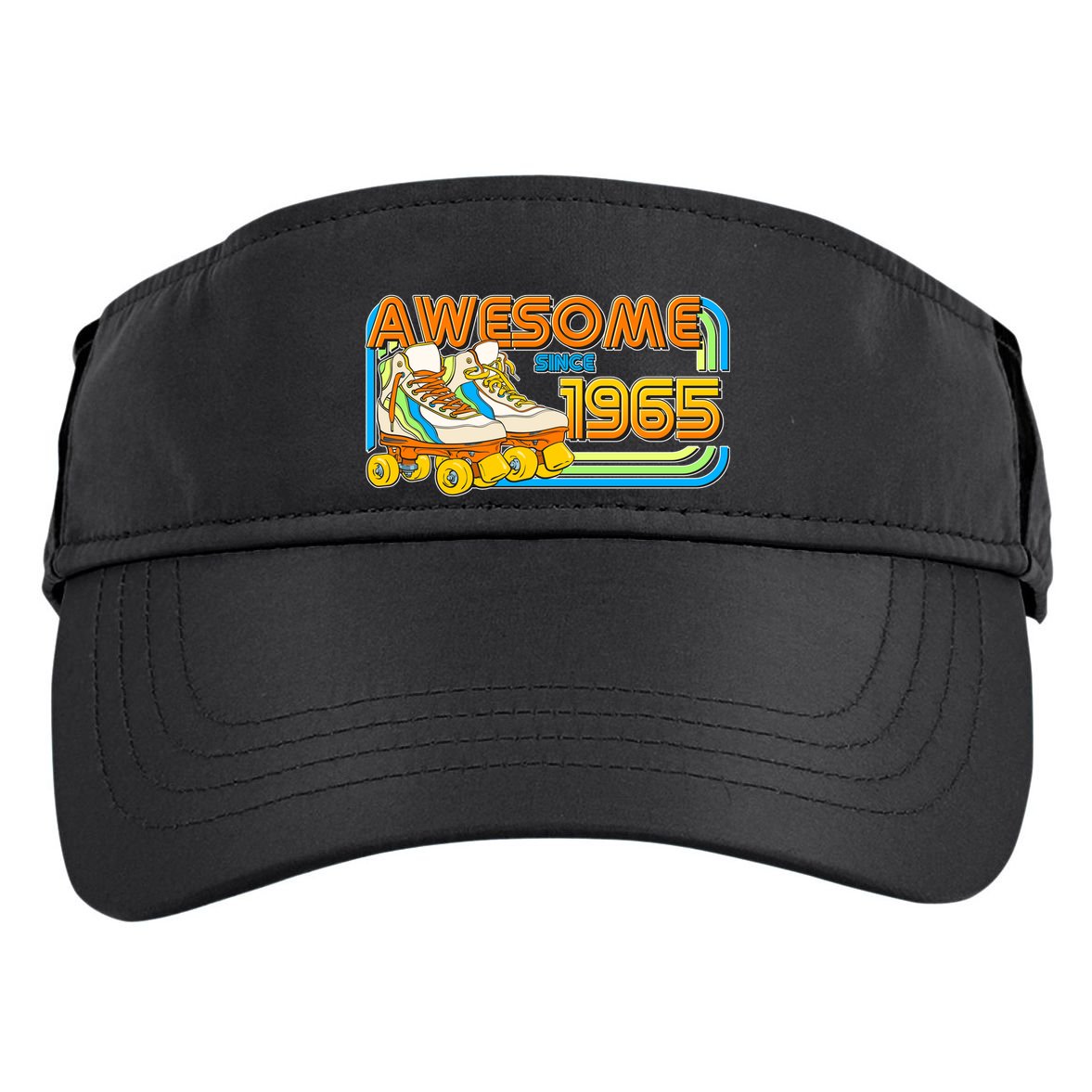 Retro Roller Skates Awesome Since 1965 60th Birthday Adult Drive Performance Visor