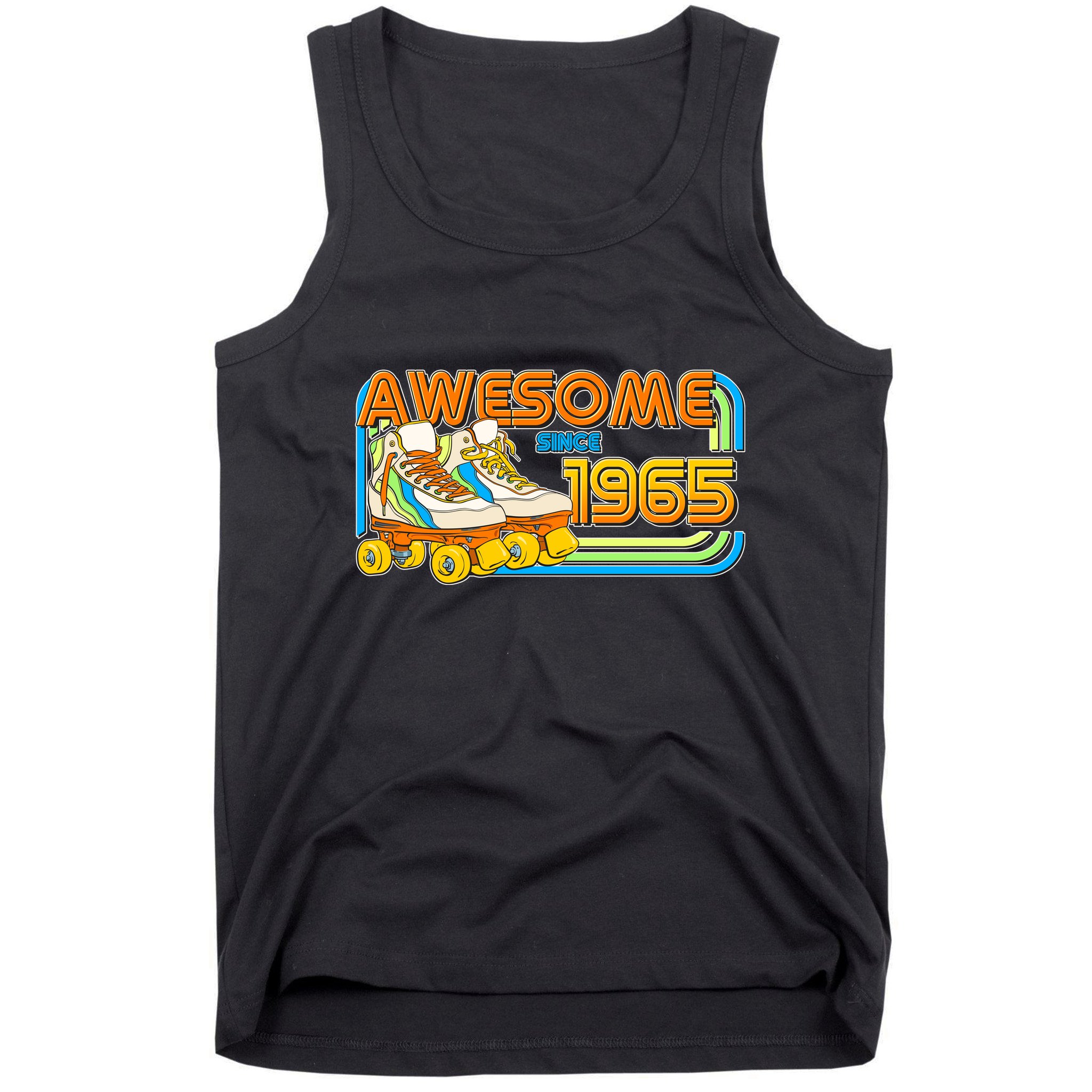 Retro Roller Skates Awesome Since 1965 60th Birthday Tank Top