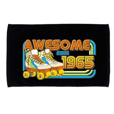 Retro Roller Skates Awesome Since 1965 60th Birthday Microfiber Hand Towel