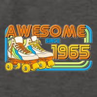 Retro Roller Skates Awesome Since 1965 60th Birthday Vector Backpack