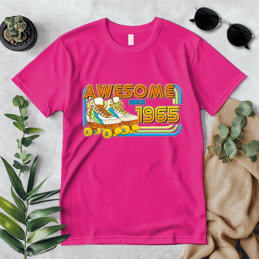 Retro Roller Skates Awesome Since 1965 60th Birthday Premium T-Shirt