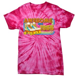 Retro Roller Skates Awesome Since 1965 60th Birthday Tie-Dye T-Shirt