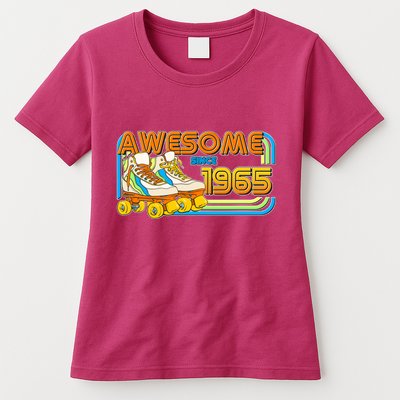 Retro Roller Skates Awesome Since 1965 60th Birthday Womens T-Shirt