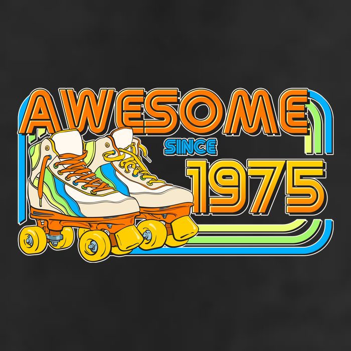 Retro Roller Skates Awesome Since 1975 50th Birthday Cool Comfort Performance Bucket Hat